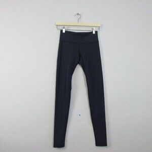 Lululemon Low Rise Ankle Leggings Women's 4 Navy Blue Stretch Workout Yoga‎ 216